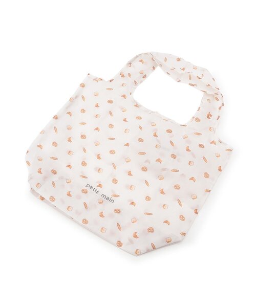 petit main（プティマイン）の「ポケッタブルエコバッグ（エコバッグ/サブバッグ・キッズ・ネイビー/ホワイト系/ライトピンク/ライトベージュ・F）」の2枚目の写真