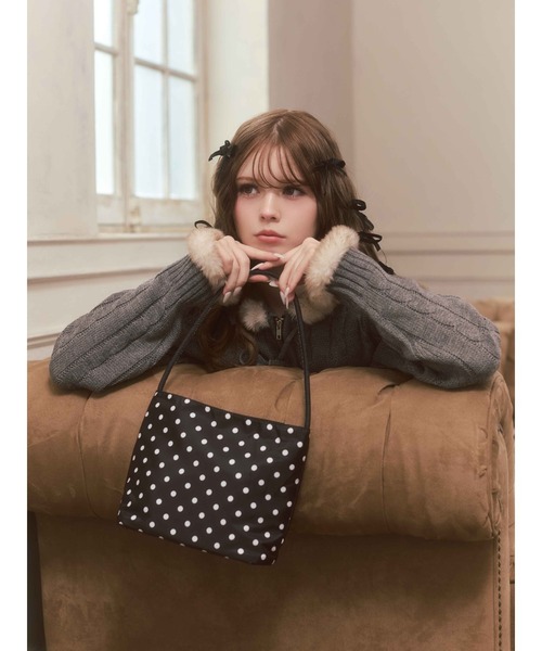 PHILLY（フィリー）の「ドットハンドバッグ（ハンドバッグ・レディース・ブラック/ホワイト・FREE）」の17枚目の写真