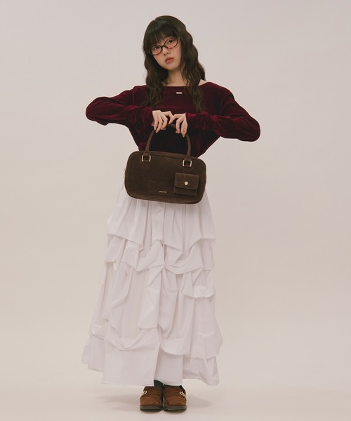 mulch way suede bag / マルチウェイスウェードバッグ（ボストン