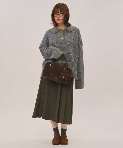 loin nuit（ロワンニュイ）の「mulch way suede bag / マルチ