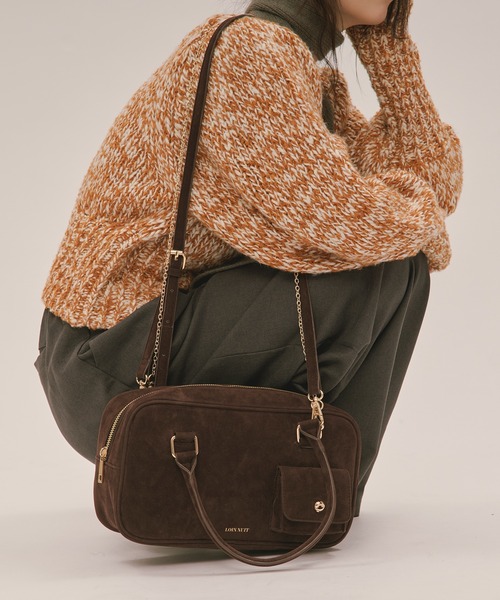 loin nuit（ロワンニュイ）の「mulch way suede bag / マルチ