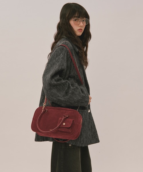 mulch way suede bag / マルチウェイスウェードバッグ（ボストンバッグ