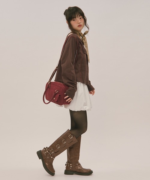 loin nuit（ロワンニュイ）の「mulch way suede bag / マルチ