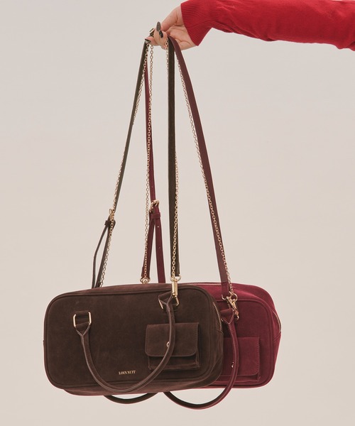 mulch way suede bag / マルチウェイスウェードバッグ（ボストンバッグ