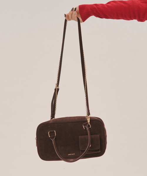 mulch way suede bag / マルチウェイスウェードバッグ（ボストンバッグ