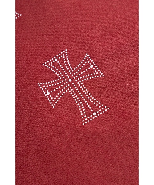 UNKNOWN LONDON（アンノウン・ロンドン）の「ジップフーディ｜Outline Cross Rhinestone Zip Hoodie｜Unknown London（パーカー・メンズ・レッド/ブラック/ベージュ・MEDIUM/LARGE/X-LARGE/SMALL）」の12枚目の写真