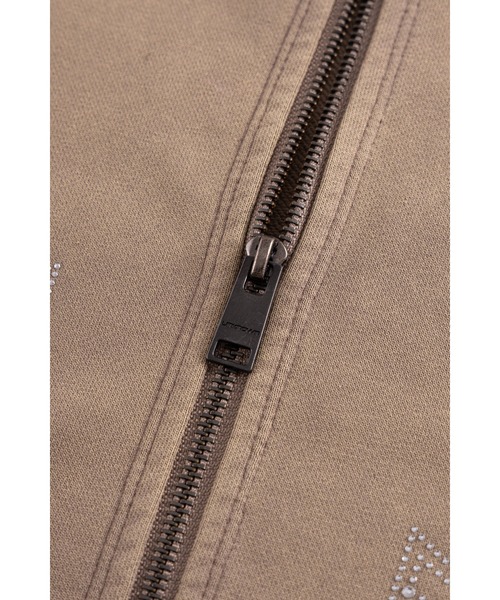 UNKNOWN LONDON（アンノウン・ロンドン）の「ジップフーディ｜Outline Cross Rhinestone Zip Hoodie｜Unknown London（パーカー・メンズ・レッド/ブラック/ベージュ・MEDIUM/LARGE/X-LARGE/SMALL）」の21枚目の写真