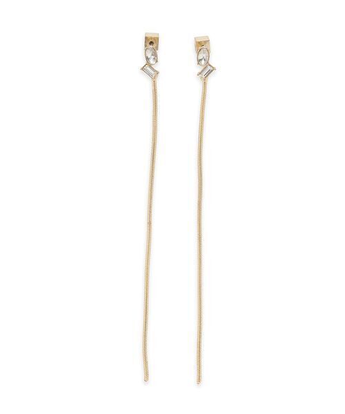 SNIDEL（スナイデル）の「ロングチェーンピアス（ピアス（両耳用）・レディース・シルバー/ゴールド・F）」の10枚目の写真
