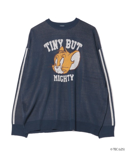 Tom＆Jerry（トムアンドジェリー）の「【公式】トムとジェリー　ジャガードニット（ニット/セーター・レディース・グレー/ネイビー・M/L）」の2枚目の写真