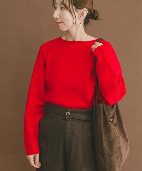 洗濯可』クルーネックラグランニット（ニット/セーター）｜ITEMS