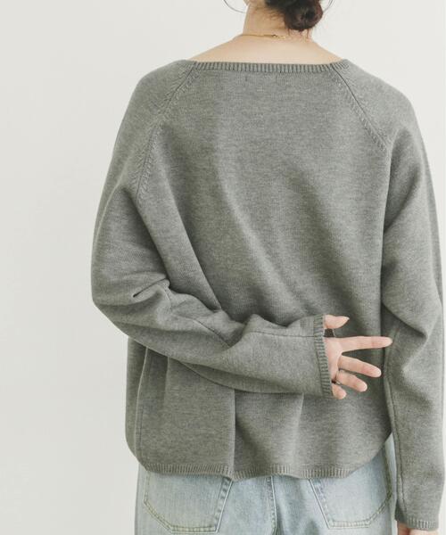 セール】『洗濯可』クルーネックラグランニット（ニット/セーター