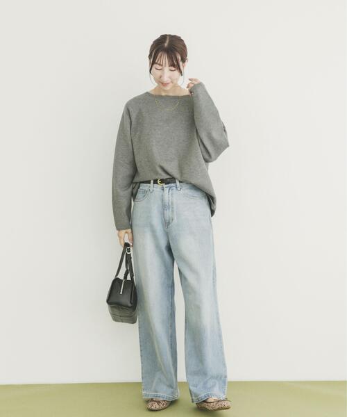 セール】『洗濯可』クルーネックラグランニット（ニット/セーター