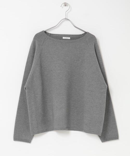 ITEMS URBANRESEARCH（アイテムズ アーバンリサーチ）の「『洗濯可』クルーネックラグランニット（ニット/セーター・レディース・ベージュ/ネイビー/グレー/ライトピンク/レッド・FREE）」の11枚目の写真