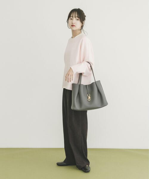 ITEMS URBANRESEARCH（アイテムズ アーバンリサーチ）の「『洗濯可』クルーネックラグランニット（ニット/セーター・レディース・ベージュ/ネイビー/グレー/ライトピンク/レッド・FREE）」の15枚目の写真