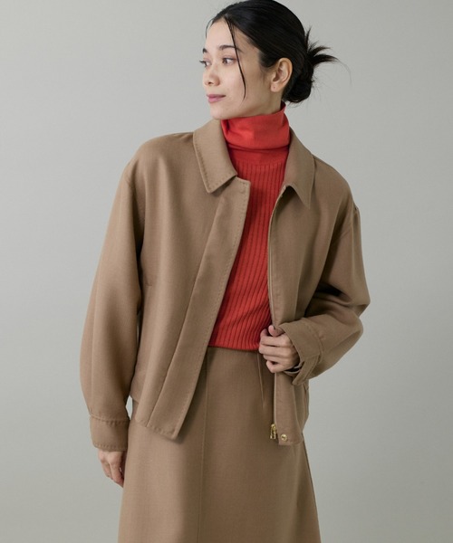 セール】梳毛接結リバー ダブルフェイスブルゾン【セットアップ対応