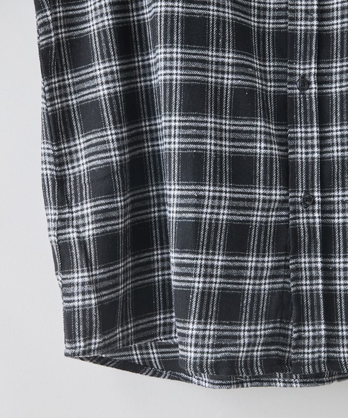 OUTDOOR EXCHANGE（アウトドアエクスチェンジ）の「【OUTDOOR EXCHANGE/アウトドアエクスチェンジ】チェックネルシャツ（シャツ/ブラウス・メンズ・ブラック/ホワイト・LARGE/MEDIUM）」の8枚目の写真