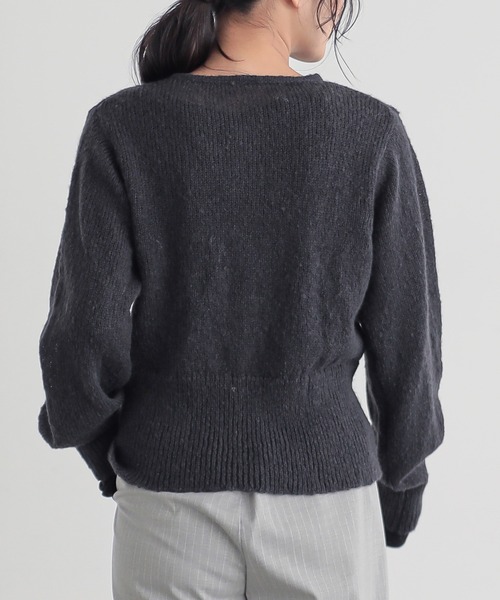 for/c(フォーシー)の「ふわふわニットカーディガン【サスティナブル】(ニット/セーター・レディース・チャコール/ピンク/ライトグレー・L/M)」の20枚目の写真