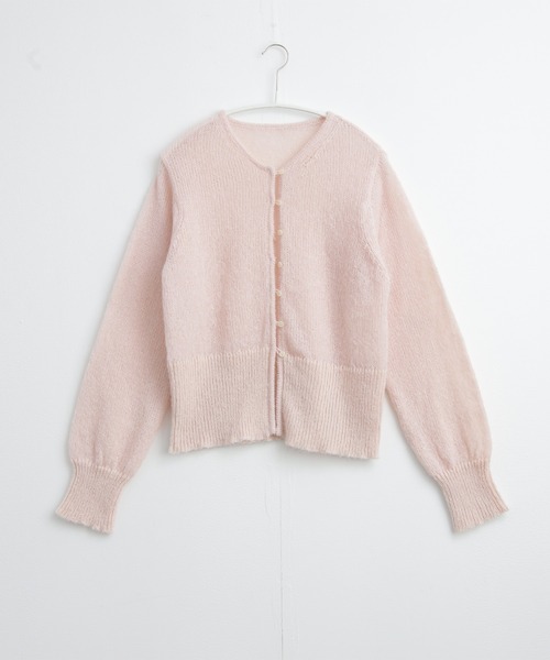 for/c(フォーシー)の「ふわふわニットカーディガン【サスティナブル】(ニット/セーター・レディース・チャコール/ピンク/ライトグレー・L/M)」の13枚目の写真