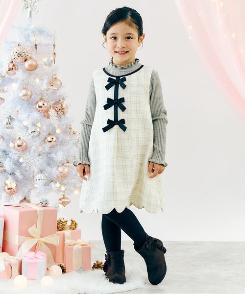 ジュニア対応】リボンラメタイツ（タイツ/ストッキング）｜apres les