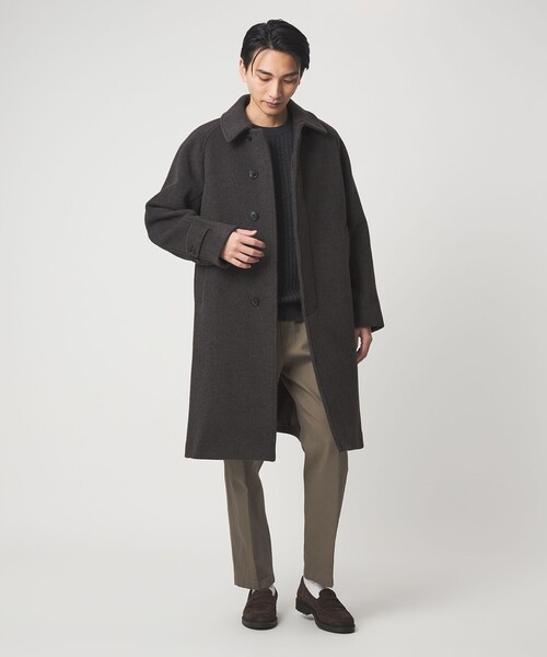 green label relaxing（グリーンレーベルリラクシング）の「DC コットン 1プリーツ ストレート ドレスチノ パンツ（チノパンツ・メンズ・オフホワイト/モカ・M/L/S/XL）」の8枚目の写真