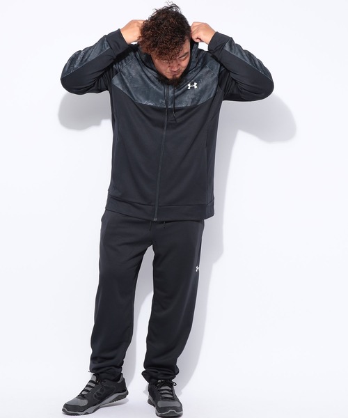 UNDER ARMOUR(アンダーアーマー)の「UNDER ARMOUR (アンダーアーマー) LOOSE アーマーフリース カモ フルジップ フーディーパーカー(パーカー・メンズ・ブラック/カーキ・3XL/4XL/5XL)」の20枚目の写真