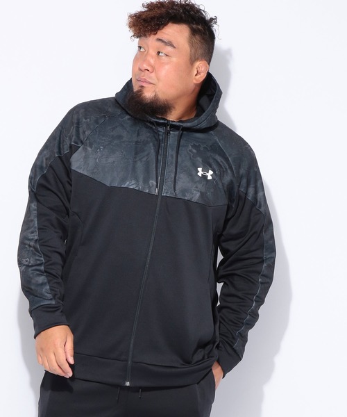 UNDER ARMOUR(アンダーアーマー)の「UNDER ARMOUR (アンダーアーマー) LOOSE アーマーフリース カモ フルジップ フーディーパーカー(パーカー・メンズ・ブラック/カーキ・3XL/4XL/5XL)」の19枚目の写真