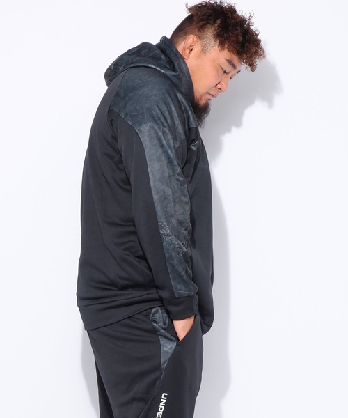 UNDER ARMOUR(アンダーアーマー)の「UNDER ARMOUR (アンダーアーマー) LOOSE アーマーフリース カモ フルジップ フーディーパーカー(パーカー・メンズ・ブラック/カーキ・3XL/4XL/5XL)」の22枚目の写真