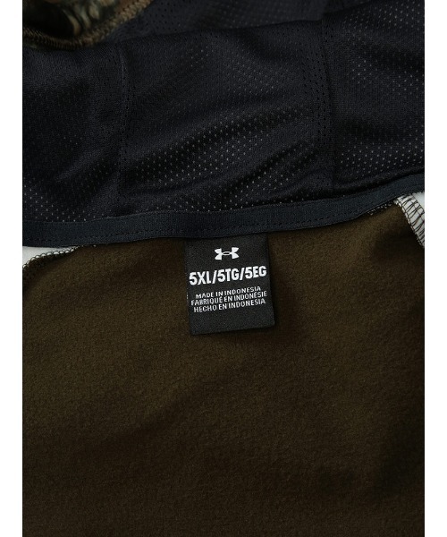 UNDER ARMOUR(アンダーアーマー)の「UNDER ARMOUR (アンダーアーマー) LOOSE アーマーフリース カモ フルジップ フーディーパーカー(パーカー・メンズ・ブラック/カーキ・3XL/4XL/5XL)」の15枚目の写真