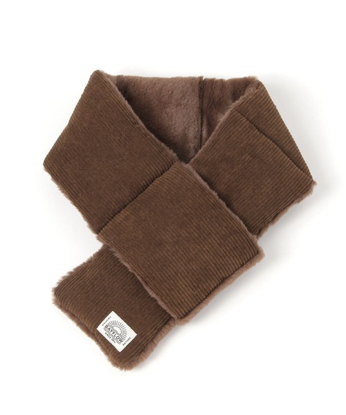 BAYFLOW（ベイフロー）の「[リバーシブル]差し込みコーデュロイマフラー/ファー（ストール/ショール・メンズ・グレー/ブラウン/ブラック/その他1・FREE）」の13枚目の写真