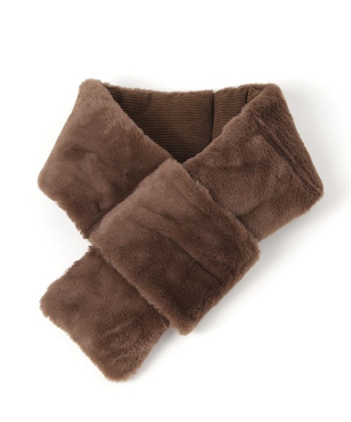 BAYFLOW（ベイフロー）の「[リバーシブル]差し込みコーデュロイマフラー/ファー（ストール/ショール・メンズ・グレー/ブラウン/ブラック/その他1・FREE）」の14枚目の写真