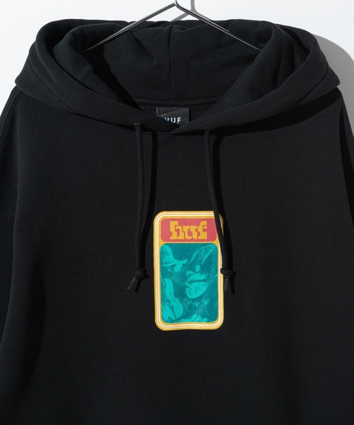 HUF(ハフ)の「HUF BACKSTREET ANGELS P/O HOODIE ハフ バックストリート エンジェル プリント パーカー(パーカー・メンズ・ブラック・SMALL/MEDIUM/LARGE/X-LARGE)」の4枚目の写真