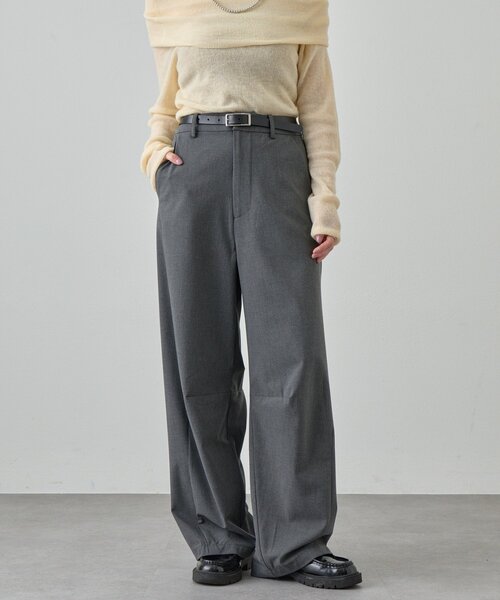 SHENERY（シーナリー）の「カーブスラックス（スラックス・レディース・グレー/ブラック・38/36）」の2枚目の写真