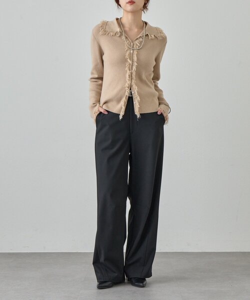 SHENERY（シーナリー）の「カーブスラックス（スラックス・レディース・グレー/ブラック・38/36）」の3枚目の写真