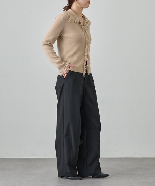 SHENERY（シーナリー）の「カーブスラックス（スラックス・レディース・グレー/ブラック・38/36）」の8枚目の写真