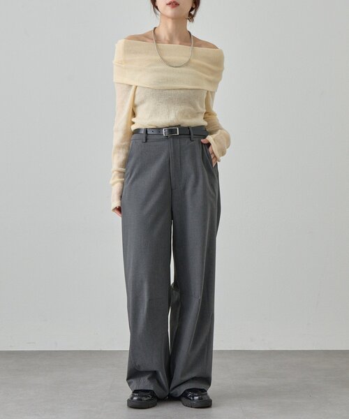 SHENERY（シーナリー）の「カーブスラックス（スラックス・レディース・グレー/ブラック・38/36）」の14枚目の写真