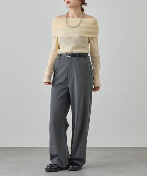 SHENERY（シーナリー）の「カーブスラックス（スラックス・レディース・グレー/ブラック・38/36）」の15枚目の写真