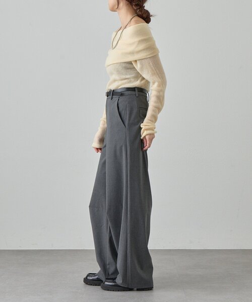 SHENERY（シーナリー）の「カーブスラックス（スラックス・レディース・グレー/ブラック・38/36）」の16枚目の写真