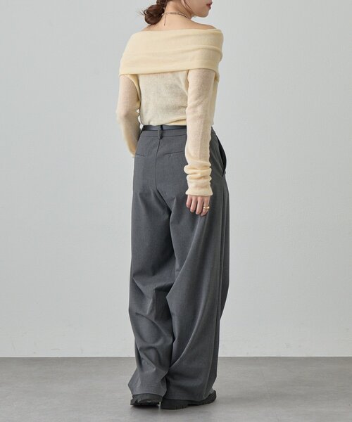 SHENERY（シーナリー）の「カーブスラックス（スラックス・レディース・グレー/ブラック・38/36）」の18枚目の写真