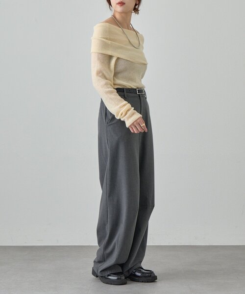 SHENERY（シーナリー）の「カーブスラックス（スラックス・レディース・グレー/ブラック・38/36）」の19枚目の写真