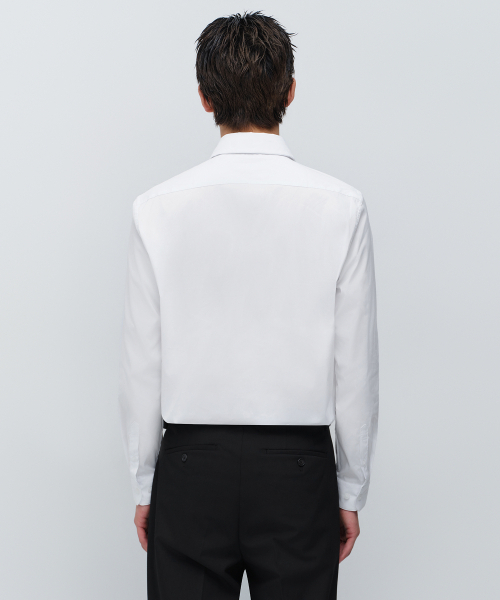MUSINSA STANDARD（ムシンサスタンダード）の「ベーシックドレスシャツ[ホワイト]（ビジネスシャツ・メンズ・その他・LARGE/X-LARGE/XX-LARGE/SMALL/MEDIUM）」の3枚目の写真