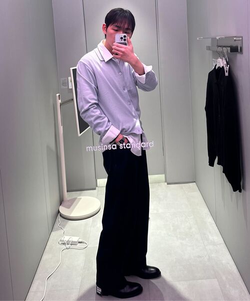 MUSINSA STANDARD（ムシンサスタンダード）の「ベーシックドレスシャツ[ホワイト]（ビジネスシャツ・メンズ・その他・LARGE/X-LARGE/XX-LARGE/SMALL/MEDIUM）」の10枚目の写真