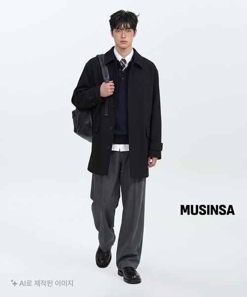 MUSINSA STANDARD（ムシンサスタンダード）の「ベーシックドレスシャツ[ホワイト]（ビジネスシャツ・メンズ・その他・LARGE/X-LARGE/XX-LARGE/SMALL/MEDIUM）」の11枚目の写真