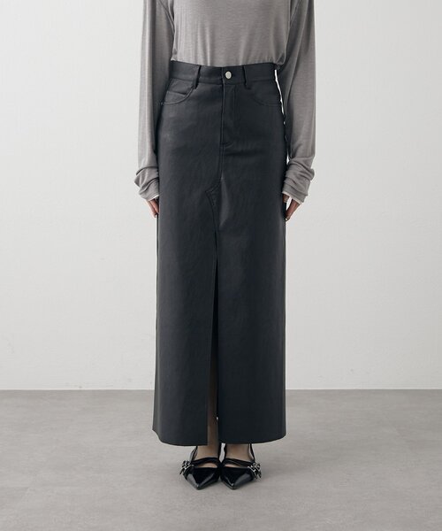 mline（エムライン）の「[mline]レザースリット スカート（スカート・レディース・ブラウン/ブラック・1/2）」の16枚目の写真