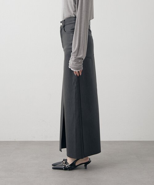 mline（エムライン）の「[mline]レザースリット スカート（スカート・レディース・ブラウン/ブラック・1/2）」の17枚目の写真