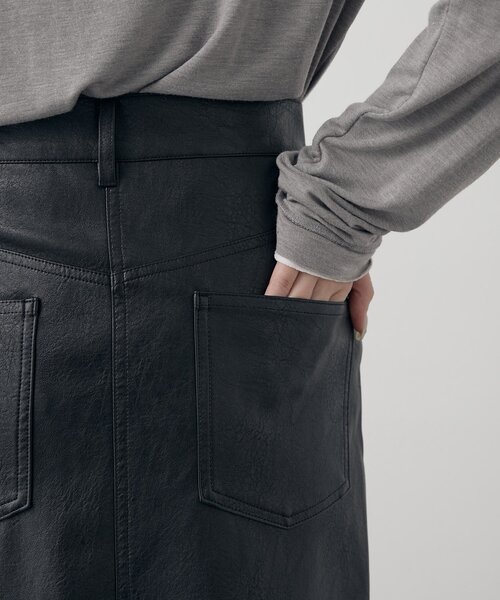 mline（エムライン）の「[mline]レザースリット スカート（スカート・レディース・ブラウン/ブラック・1/2）」の20枚目の写真