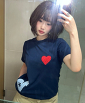 BAUF（バウフ）の「エンジェルウィングスリムフィットTシャツ[ネイビー]（Tシャツ/カットソー・メンズ）」