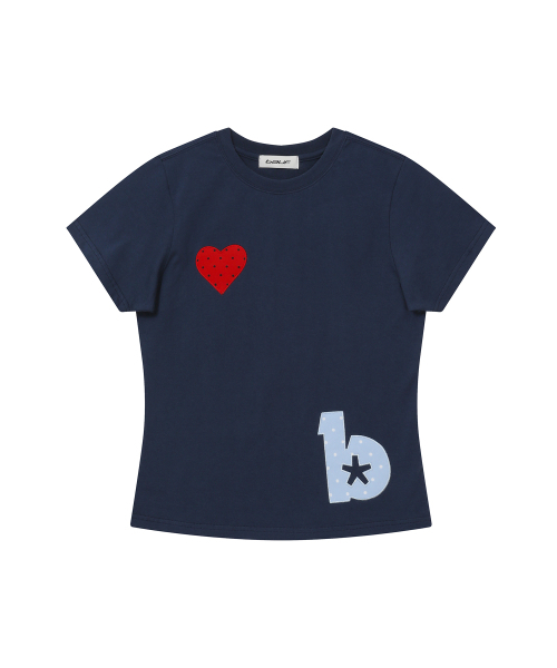 BAUF（バウフ）の「エンジェルウィングスリムフィットTシャツ[ネイビー]（Tシャツ/カットソー・レディース・その他・FREE）」の2枚目の写真
