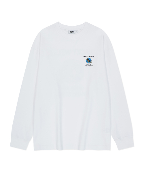 Wacky WiLLy(ワッキーウィリー)の「バードグラフィックロングスリーブTシャツホワイト(Tシャツ/カットソー・レディース・その他・LARGE/X-LARGE/SMALL/MEDIUM)」の2枚目の写真