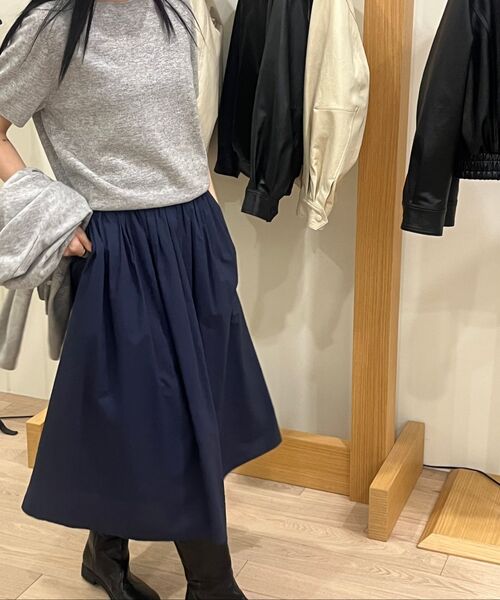 LINGSEOUL（リングソウル）の「rayon blended shirring skirt-navy（スカート・レディース・その他・MEDIUM/SMALL）」の2枚目の写真