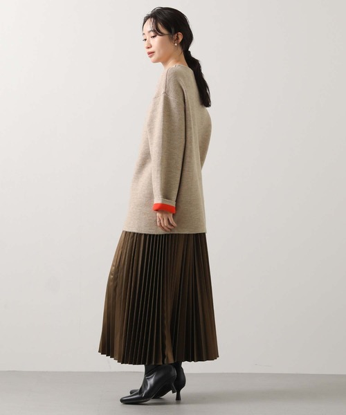 Gready Brilliant（グレディブリリアン）の「ダブルフェイスニットコート（ニット/セーター・レディース・グレー/ライトベージュ・FREE）」の12枚目の写真